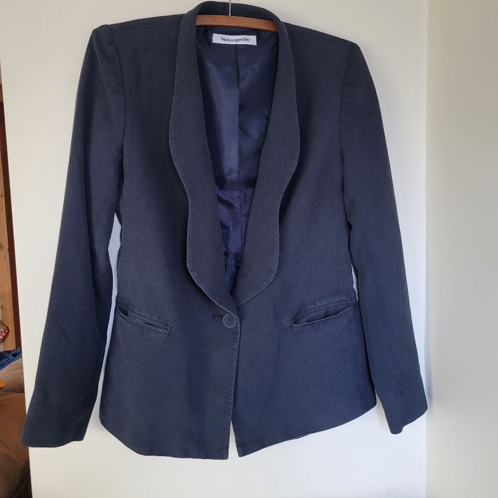100% silk blazer